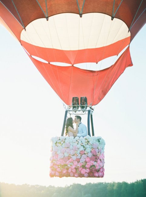 Романтическая фотосессия на воздушном шаре