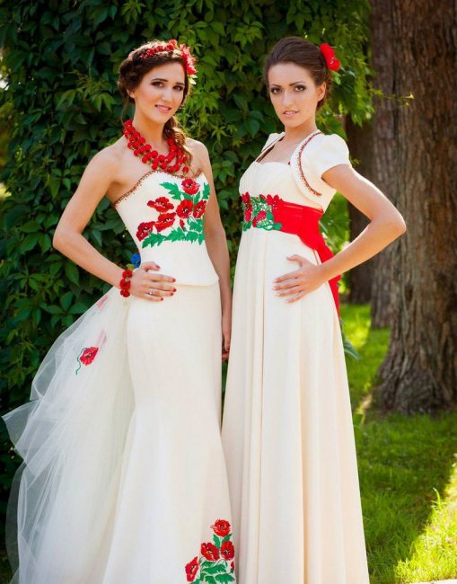 Украинские свадебные платья