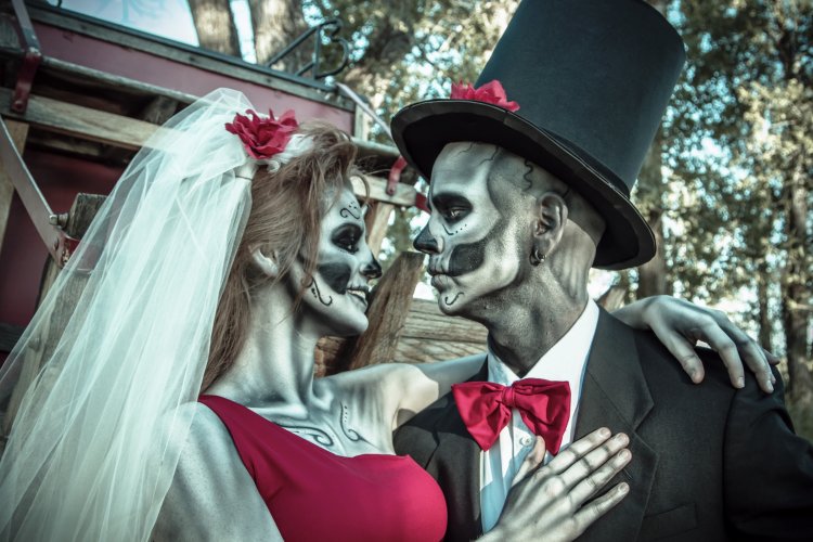 Свадьба в стиле скелетов