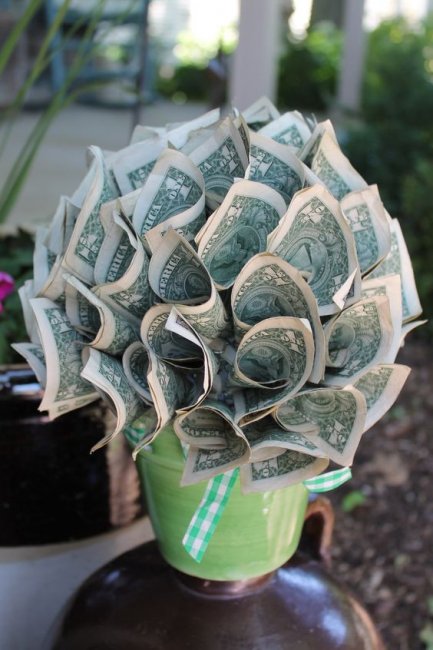 Букет роз с деньгами (73 фото)