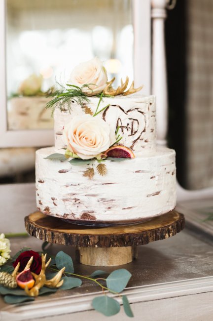 Свадебный торт с имитацией дерева
