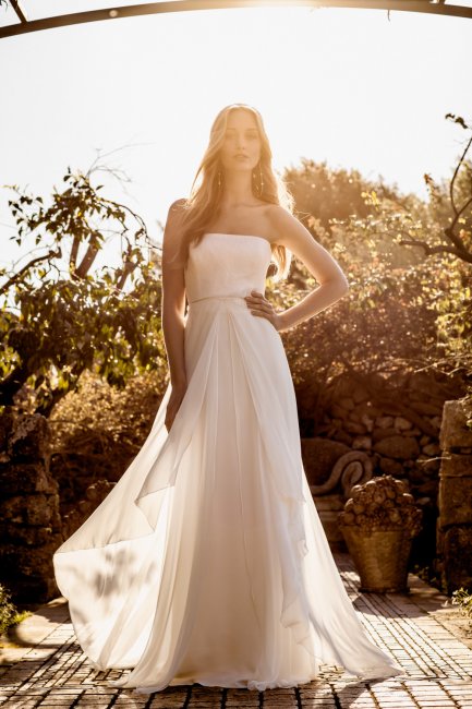 Красивые юбки свадебного платья в греческом стиле