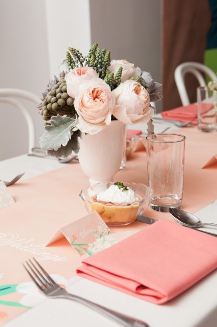 Декор свадьбы в персиковом цвете