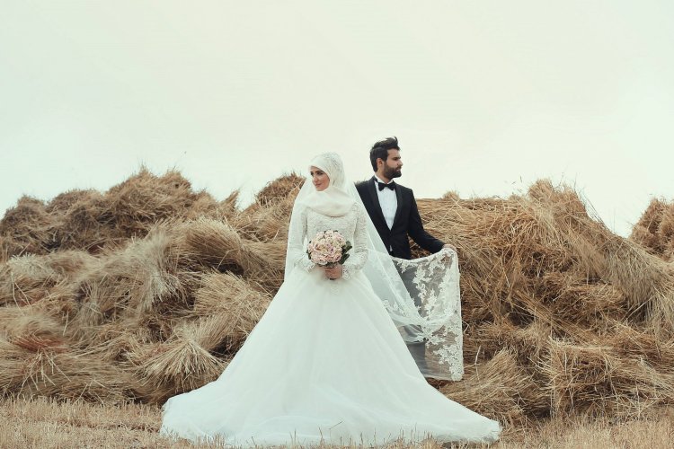 Мусульманские свадебные платья для невест – фото
