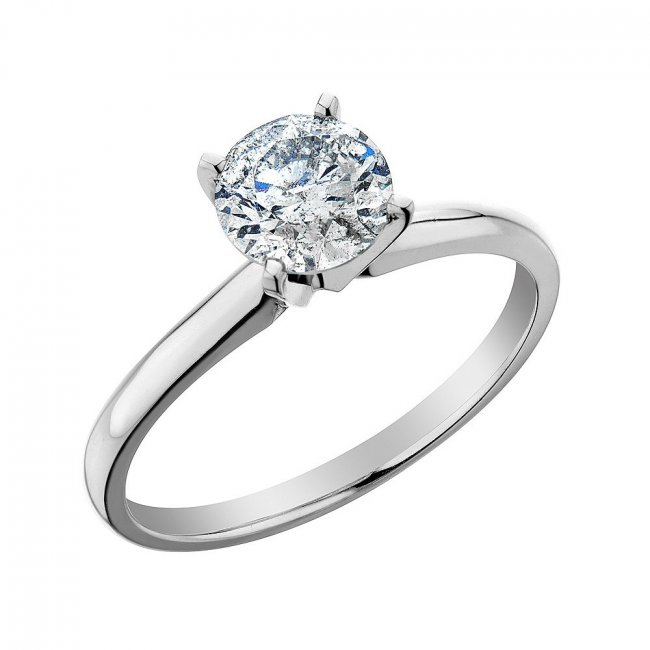 Обручальное кольцо с бриллиантом