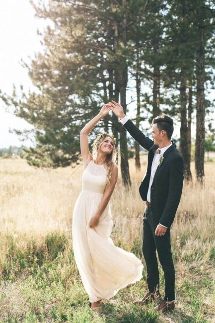 Свадебное платье для ромашковой свадьбы