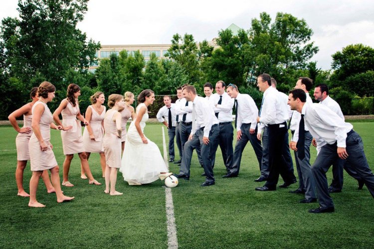 Выкуп невесты в футбольном стиле