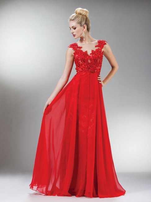 Красное свадебное платье для лета