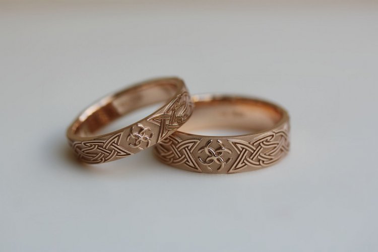 Ажурные кольца с кельтскими узорами