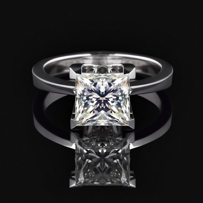 Красивое бриллиантовое кольцо
