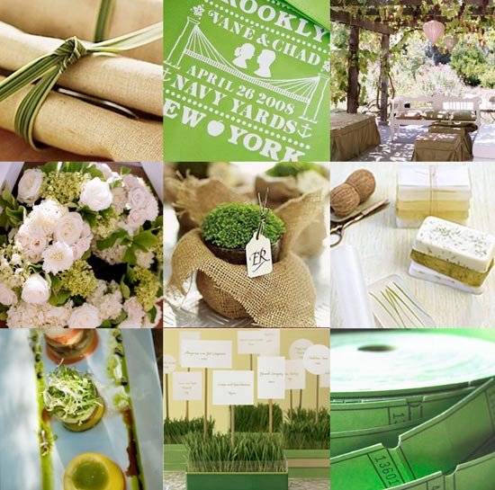 Украшаем зеленую свадьбу