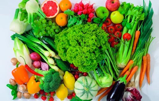 Фрукты и овощи в рационе беременной