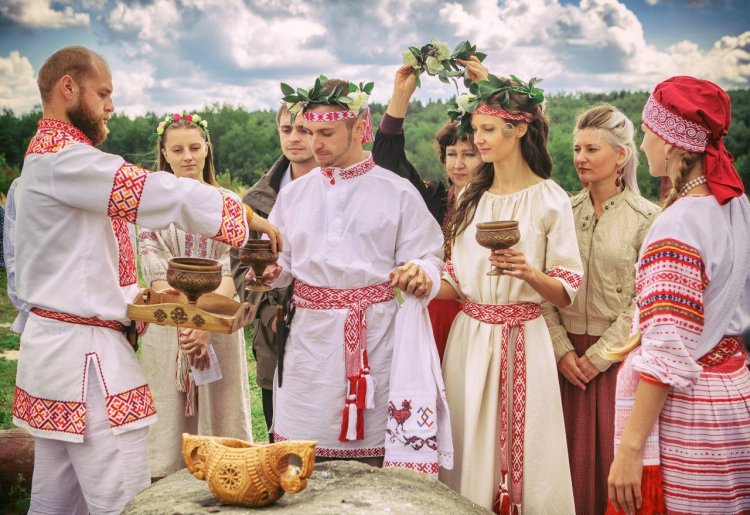 Русский народный выкуп на народной свадьбе