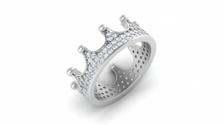 Обручальное кольцо в форме короны