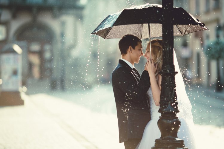 Дождь в день свадьбы - хорошая примета