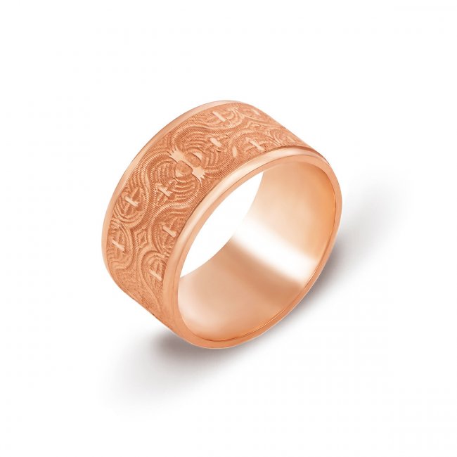 Обручальное кольцо с цветочным узором