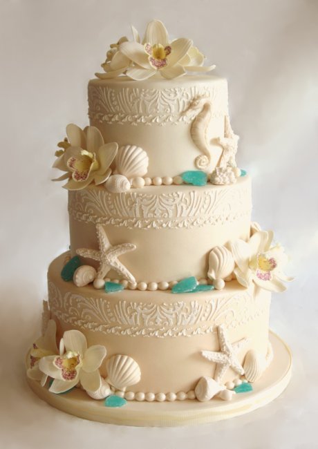 Свадебный многоярусный торт