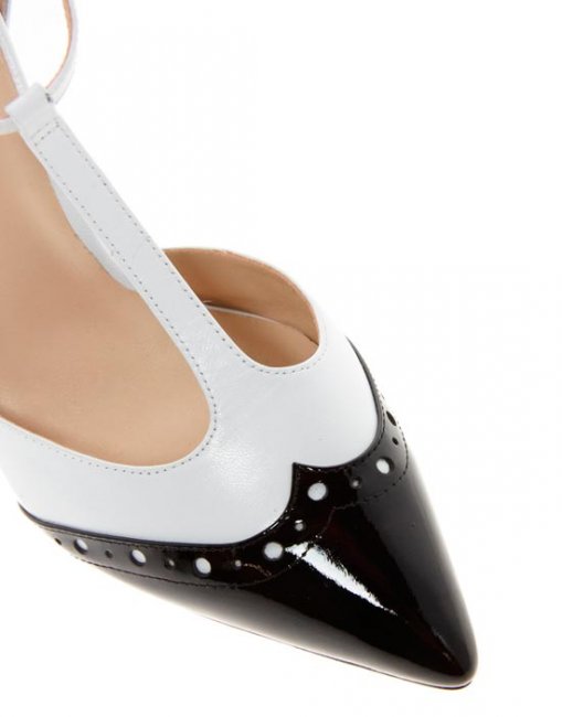 Черно-белые свадебные туфли