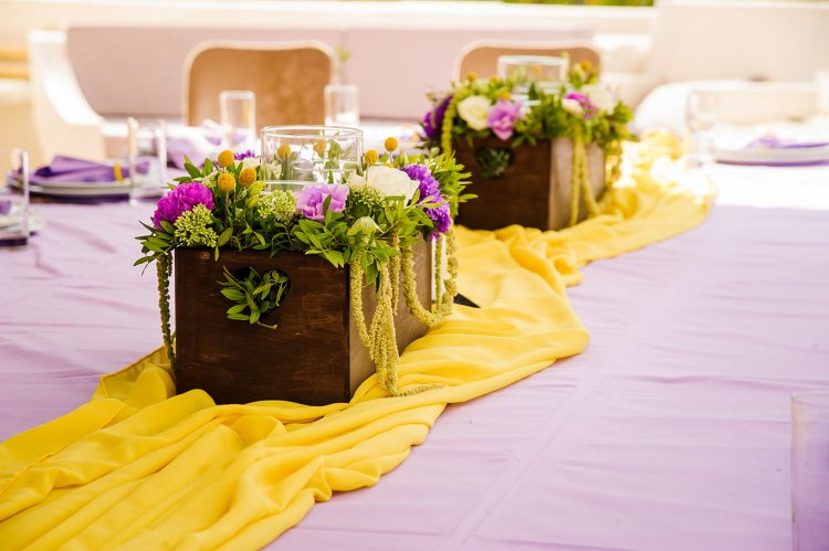 Желтый цвет в декоре свадьбы