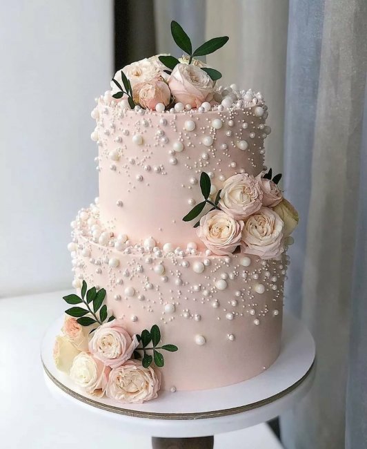 Современный дизайн свадебных тортов