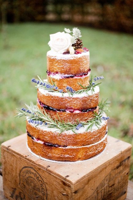 Голый торт на свадьбу