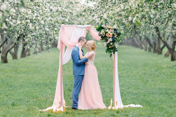 Свадьба розовая