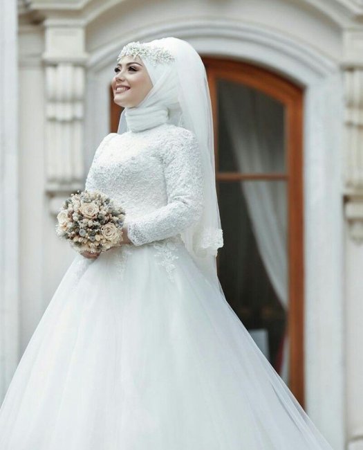 Свадебное платье мусульманской невесты