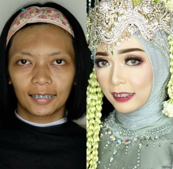 Контактные линзы в макияже азиатских невест