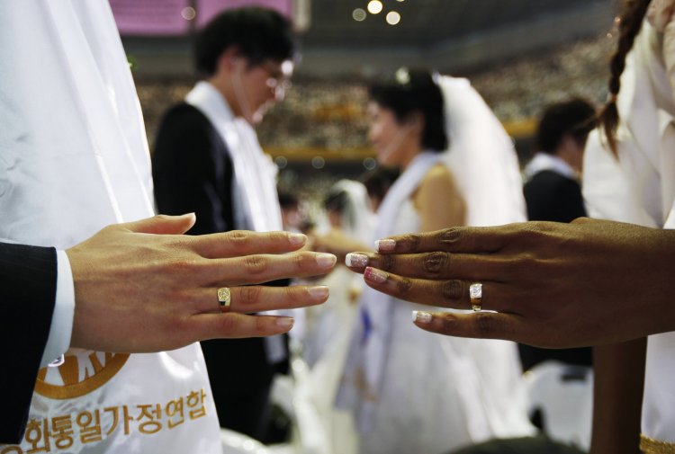 Межнациональная свадьба в Корее