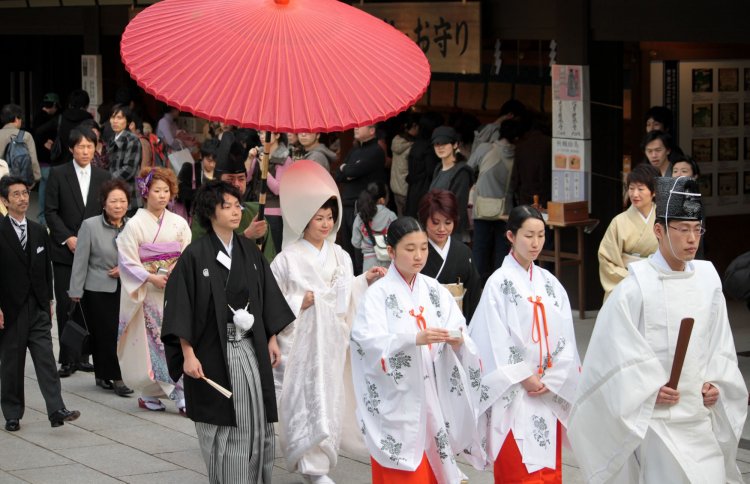 Синтоистская свадьба в Японии