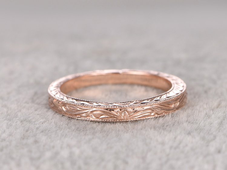 Обручальные кольца из розового золота