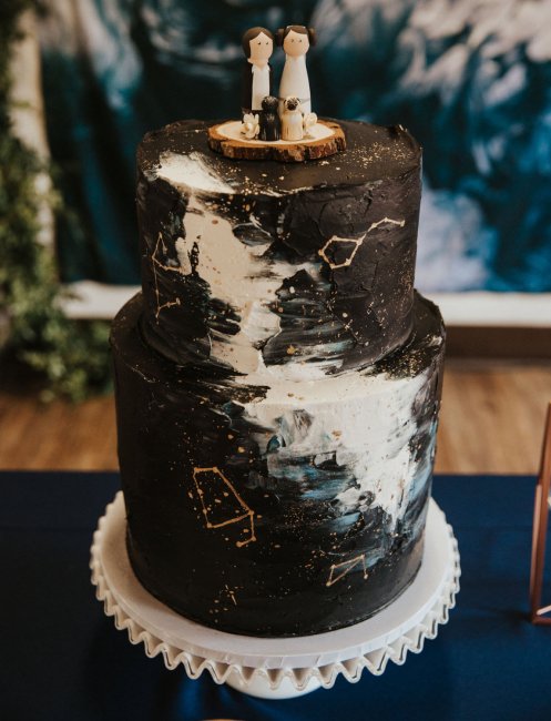 Свадебный торт в стиле Космос