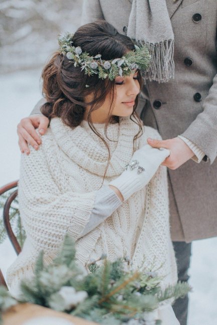 Зимняя одежда для невесты