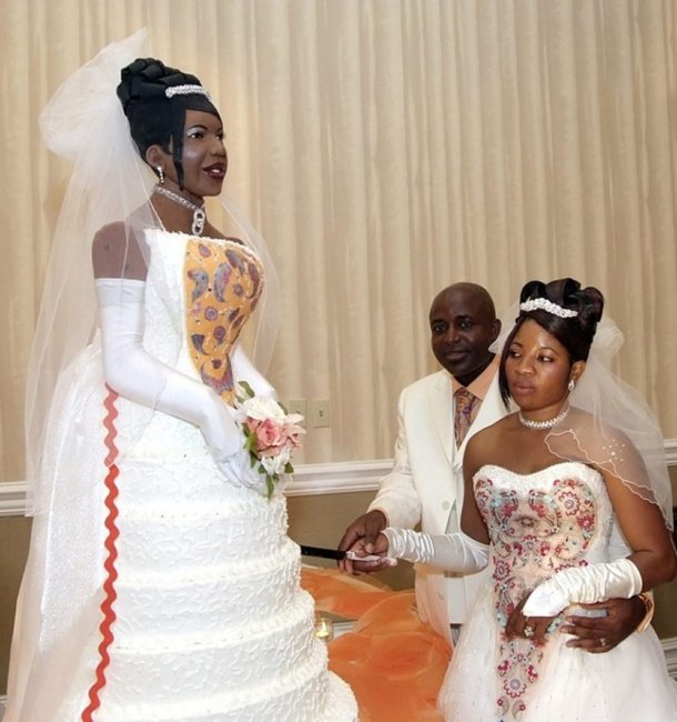 Торт в виде невесты
