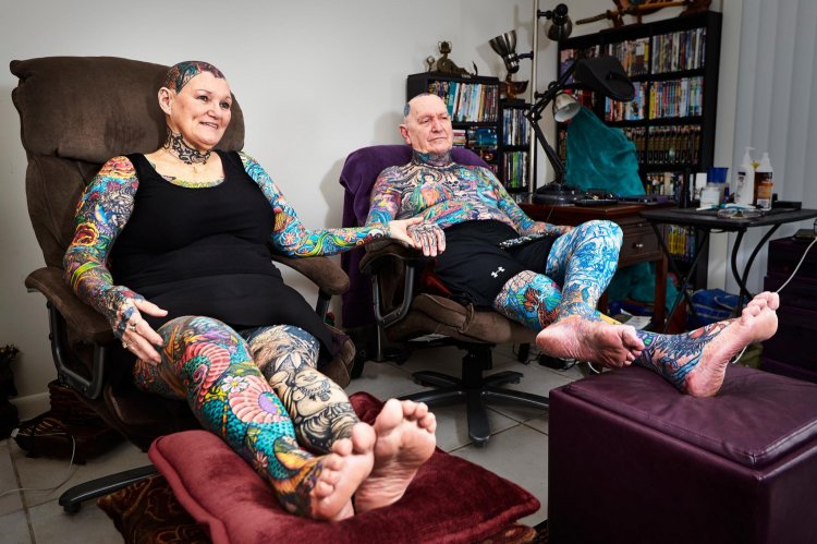 Самые татуированные пожилые люди в мире