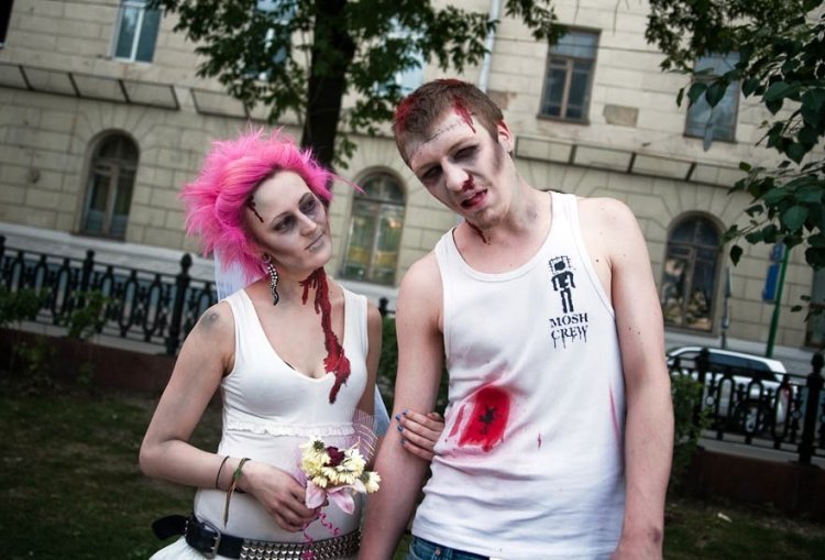 Ужасная свадьба в стиле зомби