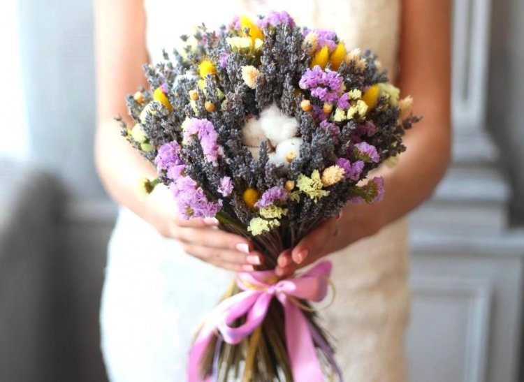 Букет невесты из сухоцветов