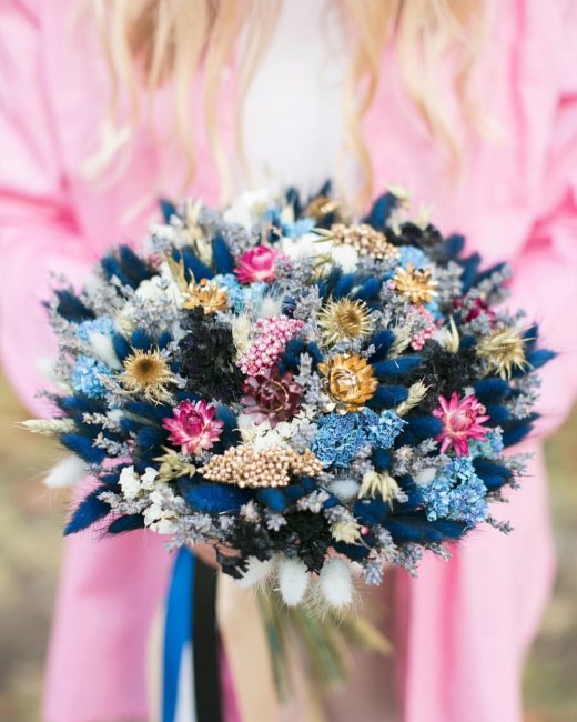 Букет невесты из сухоцветов