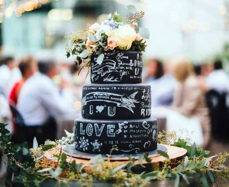 Надписи на свадебном торте