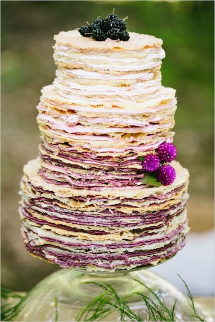 Блинный свадебный торт