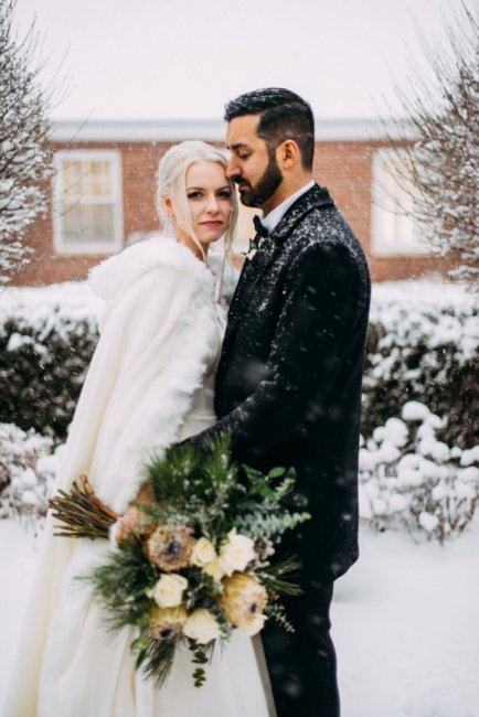 Образы для свадебной фотосессии зимой