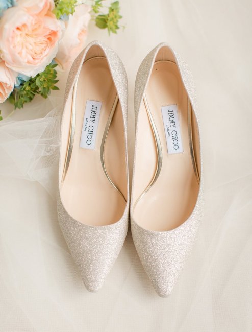 Блестящие туфли на свадьбу 2023