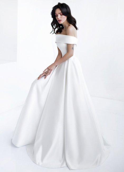 Фасон свадебного платья в стиле минимализм