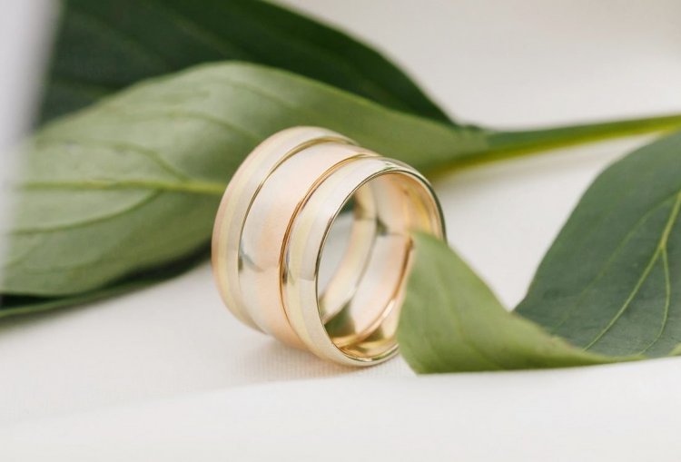 Плоские круглые кольца на свадьбу