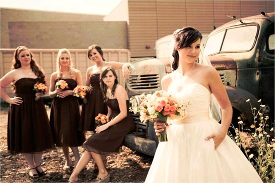 Свадьба в коричневом цвете