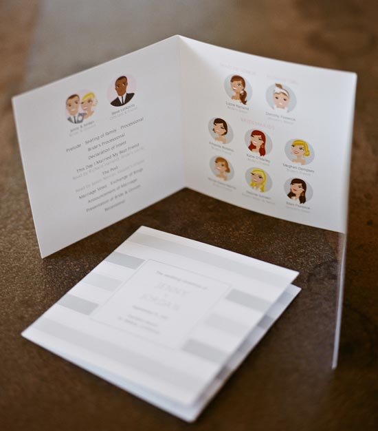 Программа свадьбы с изображениями гостей