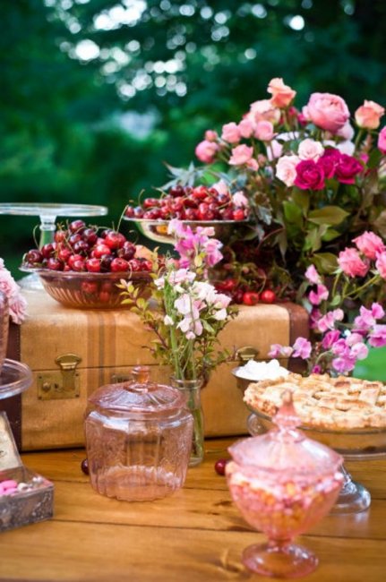 Сладкий стол вишневой свадьбы
