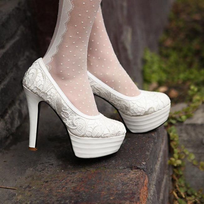 Туфли на платформе для невесты