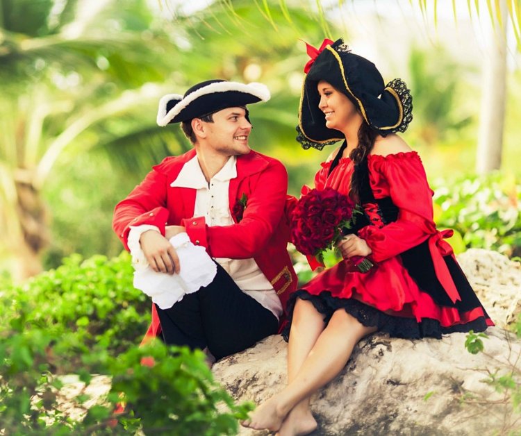 Жених и невеста в стиле Пираты Карибского моря