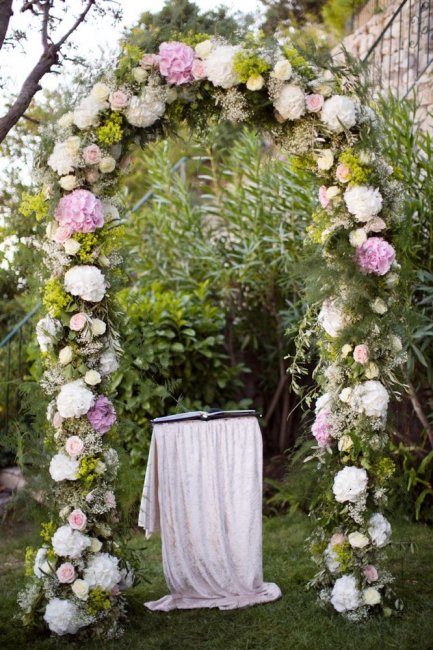 Свадебная арка в стиле прованс